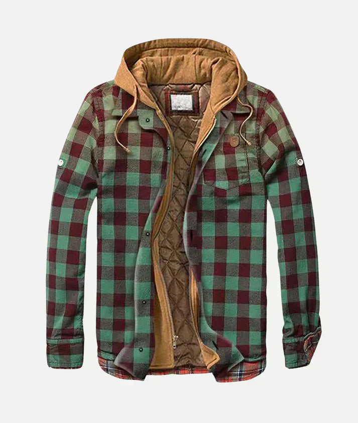 ED | Plaid patchwork jacket