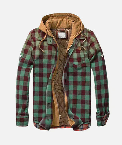 ED | Plaid patchwork jacket