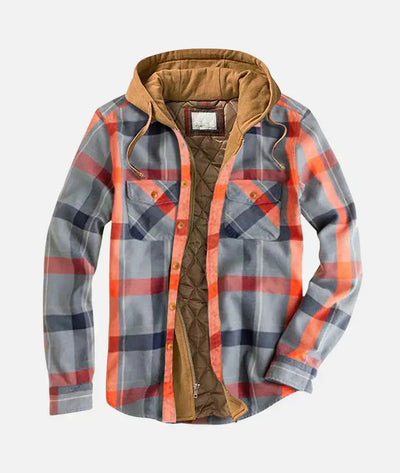 ED | Plaid patchwork jacket