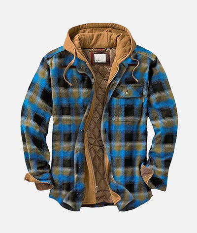 ED | Plaid patchwork jacket