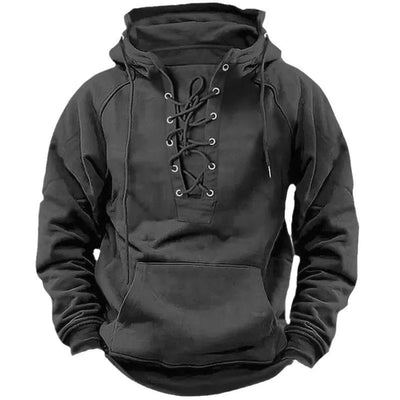 RON | Retro outdoor lace-up hoodie