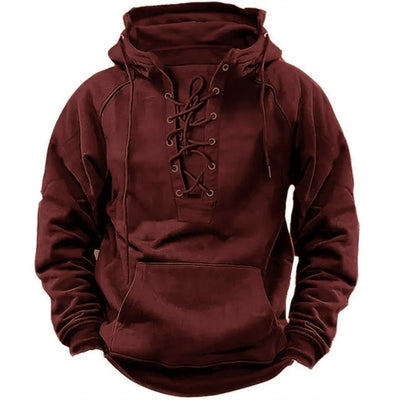 RON | Retro outdoor lace-up hoodie