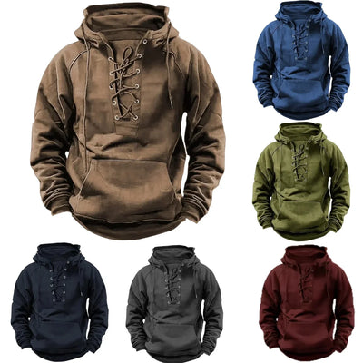 RON | Retro outdoor lace-up hoodie