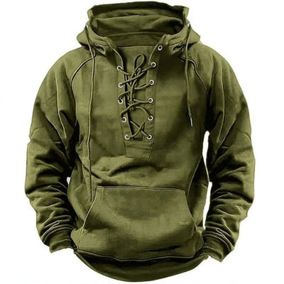 RON | Retro outdoor lace-up hoodie