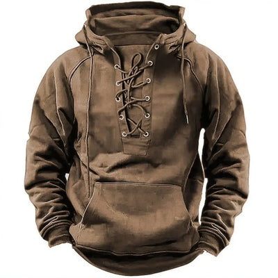 RON | Retro outdoor lace-up hoodie