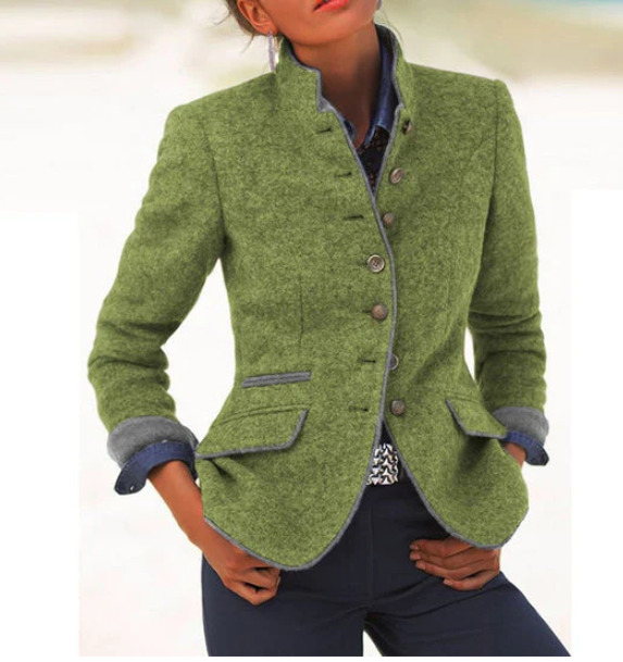 VALERIA | Elegant cardigan with a high collar