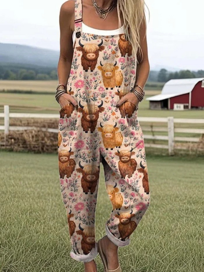 MIRTHE | Overall print jumpsuit