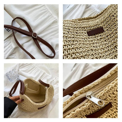 ROOS | Straw shoulder bag