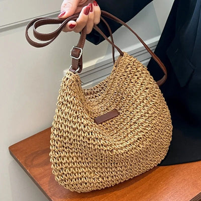 ROOS | Straw shoulder bag
