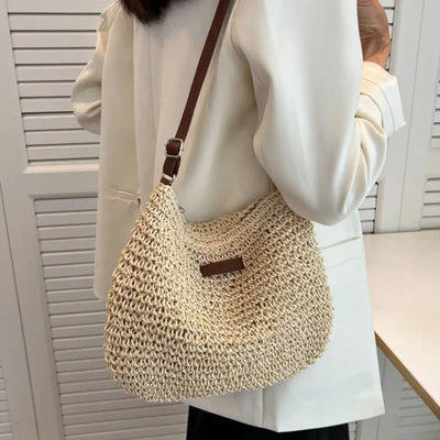 ROOS | Straw shoulder bag